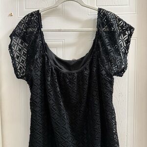 Maurices Black Lace Top
